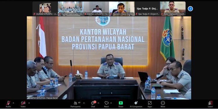 Beri Pengarahan ke Kanwil BPN Provinsi Papua Barat dan Sumatra Barat, Menteri Nusron Tekankan Perbaikan dalam Pelayanan Publik
