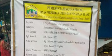 Pekerjaan Pafing Blok Di Lingkungan Kampung Cigoer Kelurahan Walantaka Tidak Sesuai Dengan Spek Di Duga dikerjakan Asal Asalan (Asadi) Asal jadi.Pelaksana Hanya Memikirkan Keuntungan Saja