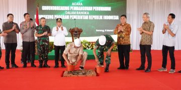 TNI AD dan TWP AD Groundbreaking Pembangunan Ribuan Rumah Non-Dinas Prajurit dan PNS