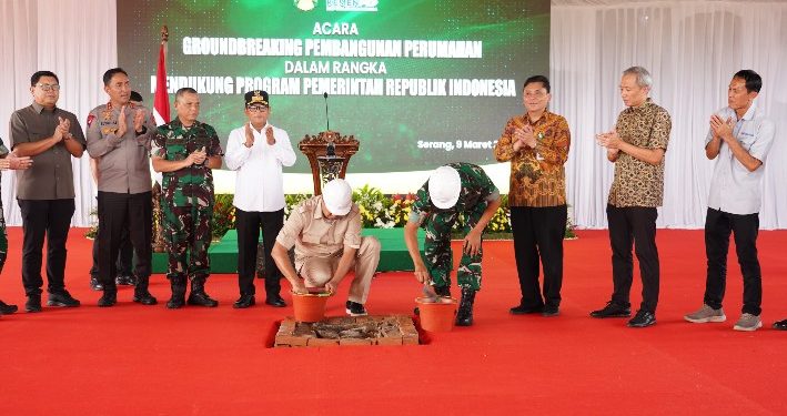 TNI AD dan TWP AD Groundbreaking Pembangunan Ribuan Rumah Non-Dinas Prajurit dan PNS