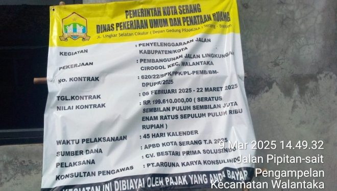 Pekerjaan Paving Block Lingkungan Cirogol Kecamatan Walantaka Diduga DiKerjakan Asal jadi Dan Tidak Sesuai Operasional Prosedur