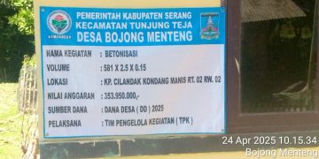 Pekerjaan Rabat Beton DiDesa Bojong menteng Kecamatan Tunjung Teja Diduga Tidak Sesuai Spesifikasi Dan Kades Bojong Menteng Diduga Alergi Terhadap Wartawan