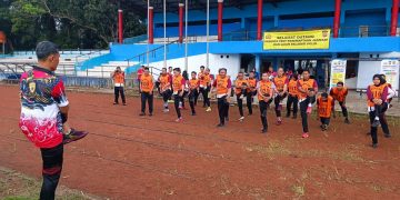 Jaga Stamina Personil, Bag SDM Polres Lebak Gelar Tes Kesamaptaan Jasmani dan Bela Diri Polri Periodik Semester I