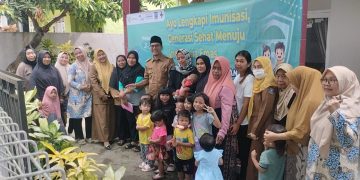 Dalam Rangka Pekan Imunsisasi sedunia kepala Desa Sindang Hela gelar Imunsisasi