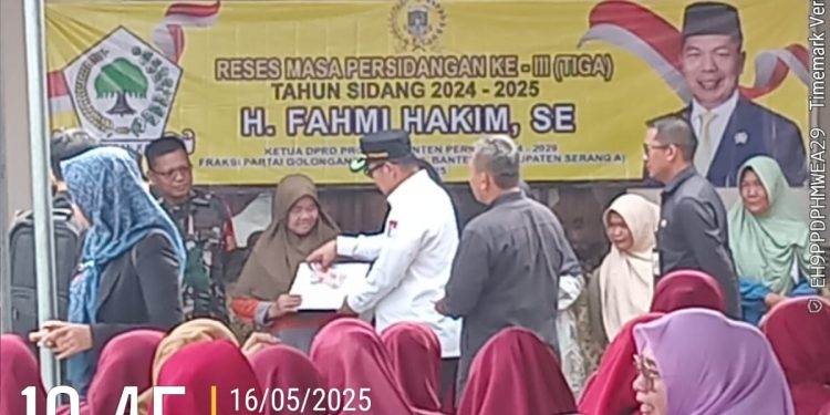 Ketua DPRD Provinsi Banten Gelar Kegiatan Reses Masa.