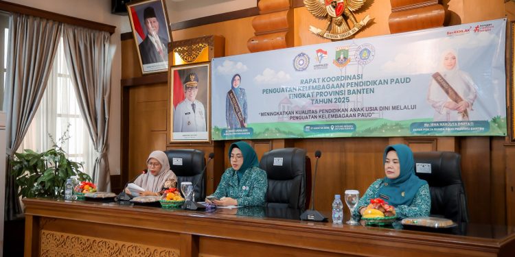 Rakor Penguatan Kelembagaan Paud, Bunda Paud Tinawati Andra Soni: Sinergitas Lintas Sektor Penting