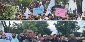 Ratusan Massa DemoMinta PT TPL Di Tutup